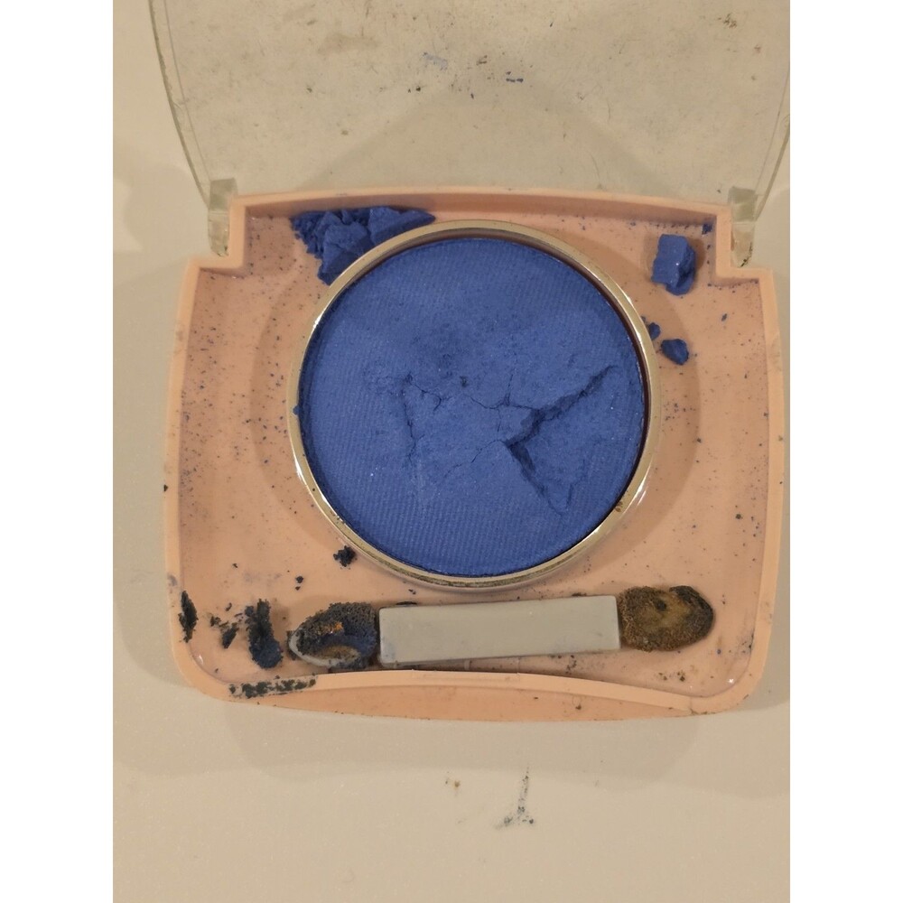 Vintage Maybelline Crystal Blue Eye Shadow 300DS-07 | Retro Peach Compact |